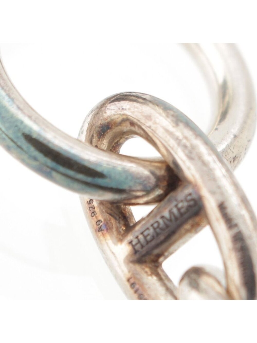 ★SOLD★ Hermes Chaine D'ancre GM Bracelet Bangle 925 Sterling Silver - Picture 9 of 10